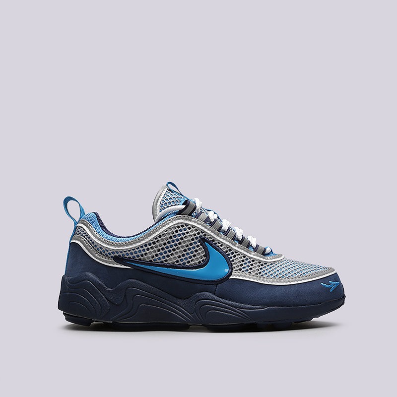  синие кроссовки Nike Air Zoom Spiridon `16 / STASH AH7973-400 - цена, описание, фото 1